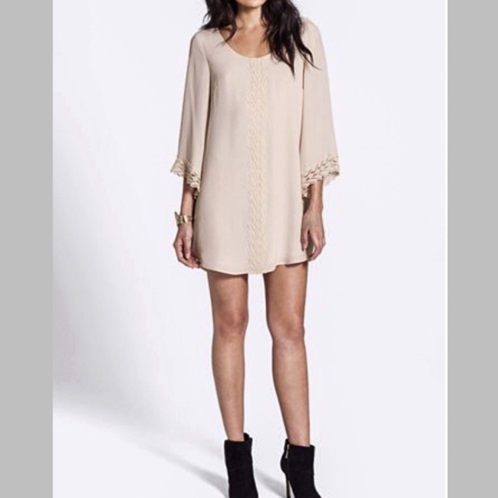 ASTR lace trim shift dress